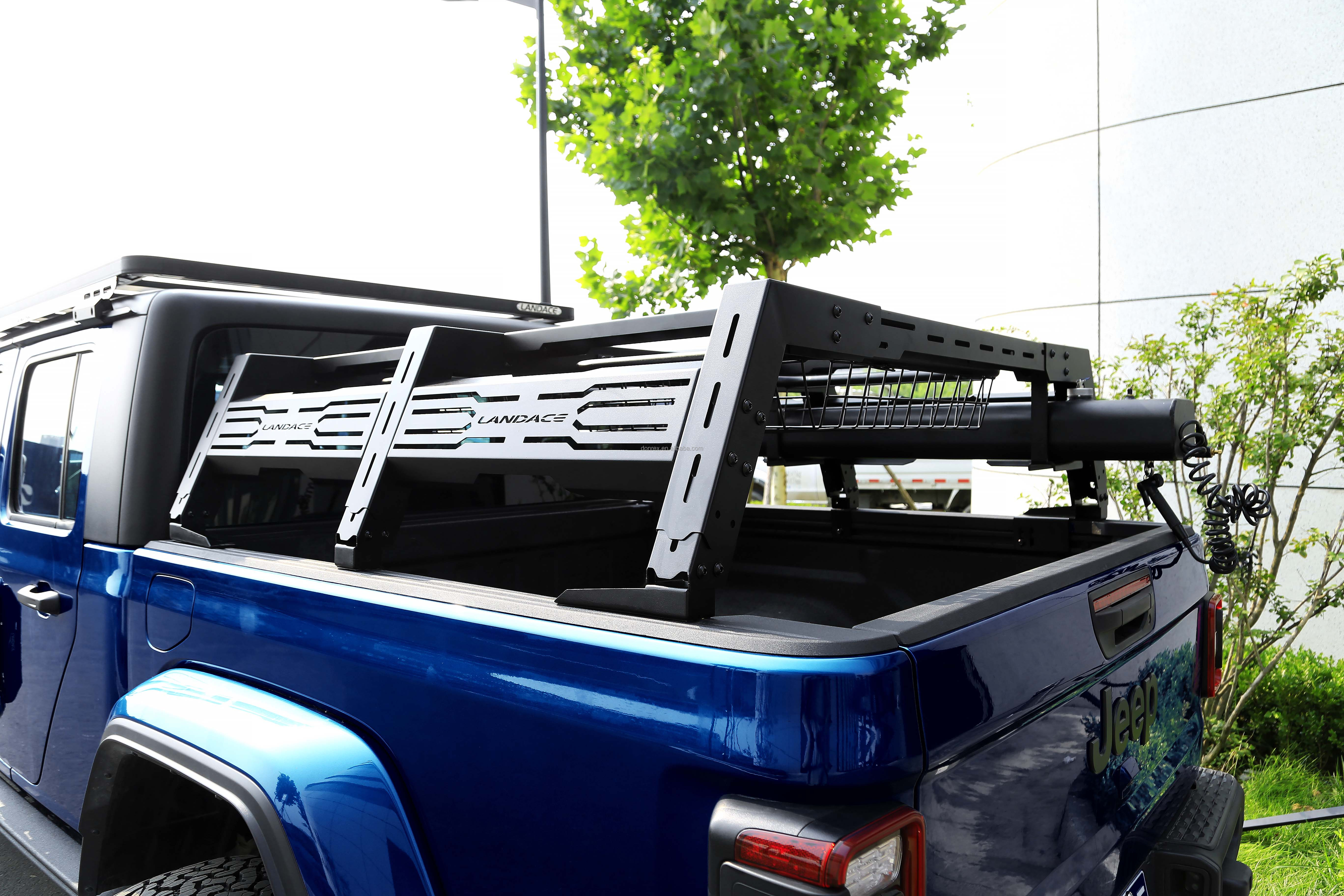 Offroad F150 Pickup Bed Rack System Q235B With Cargo Basket