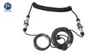 Flexible Spiral Rear View Camera Cable With Heavy Duty 5 Pin Trailer Socket