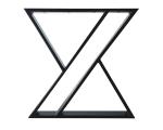 X-Shape Steel Industrial Table Base for Modern Iron Dining or Coffee Table