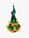 Shinny Gifts China Manufacturer Peacock Trinket Box Metal PeacockJewelry Box
