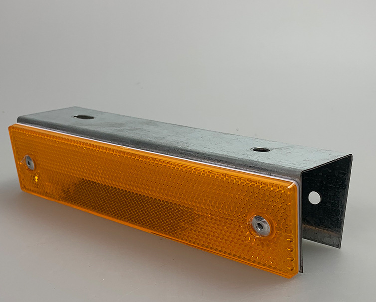 Highway Guardrail V Type Reflector PVC Safety Warning Post For Traffic Control
