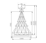 Indoor Creative LED Display Screen Christmas Tree Screen For Stores Events
