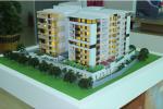 Fancy 3D Printed House Model , Acrylic Plastic Miniature House Model