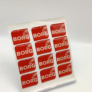 Quality 3M Adhesive PU 3D Epoxy Stickers Clear Epoxy Resin Dome Stickers Customized Logo wholesale