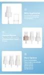 20/410 Customed Plastic PP Perfume Fine Mist Sprayer for Cosmetic Bottle 0.12cc