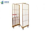 Warehouse Wire Cage Trolley 2 Side Folding 500-1000kg Load Capacity