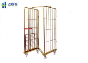 Quality Warehouse Wire Cage Trolley 2 Side Folding 500-1000kg Load Capacity wholesale