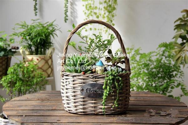 wicker basket manufacturer wicker garden basket willow plant baskets stock fast