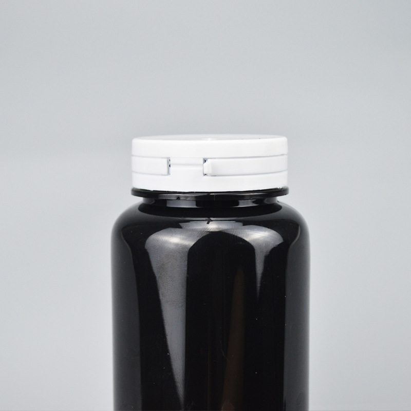 100ml-300ml Child Resistant Pharmaceutical Pill Bottle With Hinge Cap and Easy-pulling Lid for Pharmaceutical Packaging