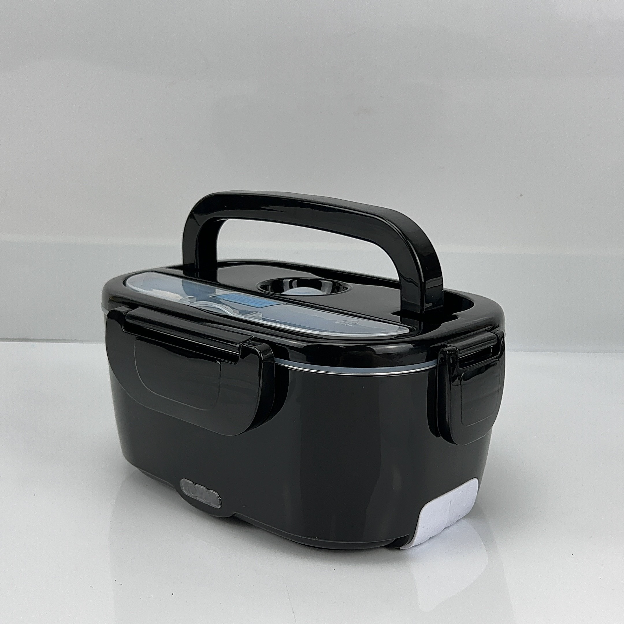 Portable Food Warmer Container Home Electric Lunch Box 1.5L Black 12V 24V