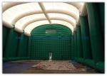 0.9mm Pvc Tarpaulin Green Inflatable Air Tent For Family Outdoor Events