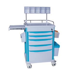 Quality Multi Layer Raised Edge Hospital Emergency Trolley wholesale