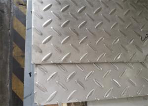 China 4mm Stainless Steel Checkered Plate 321 304 Hairline Mirror Finished on sale