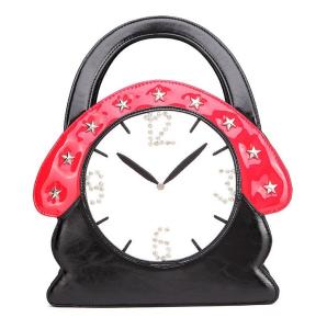 Quality Alarm clock creative fashion handbags tide female cute cartoon character wholesale