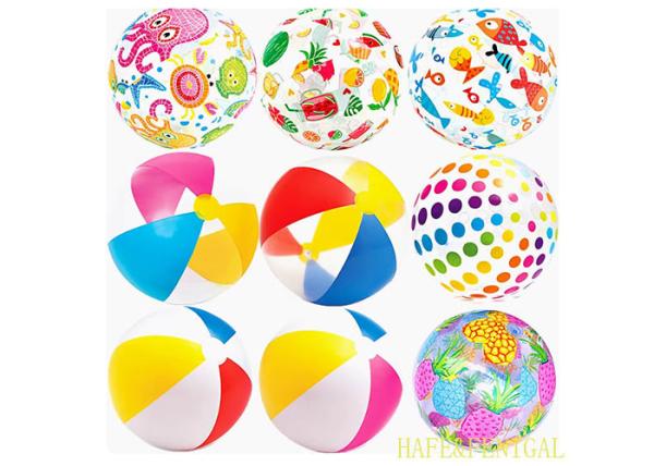 0.4m 0.5m 0.6m Small Inflatable Floating Beach Balls For Kids' Pool Or Beach