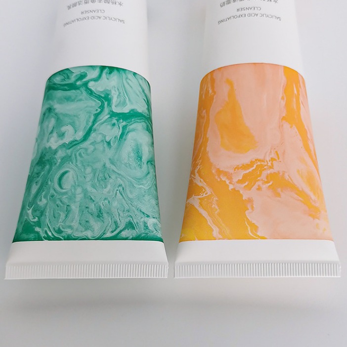 100ml Green Squeeze Tube Offset Printing Cosmetic Container with Screw Flip TOP Recycled Bioplastic Tube