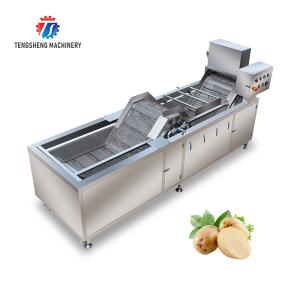 Quality 380V 3.5KW Stainless steel blanching machine bubble cleaning blanching equipment water bath spray equipment wholesale