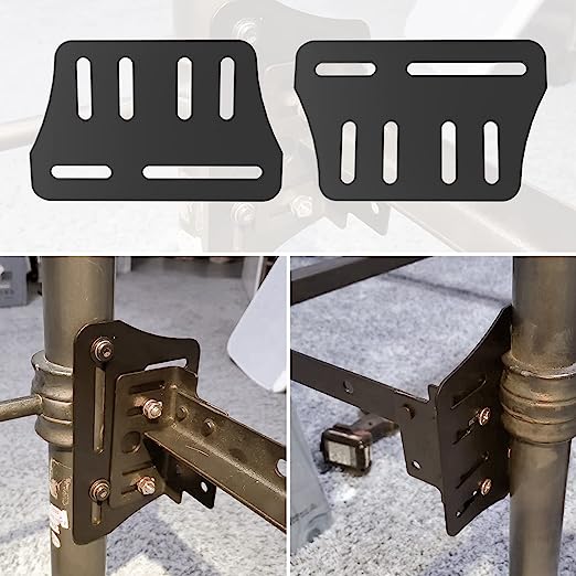 Bed Frame Brackets Headboard Adapter Adjustable Attachment Parts for Black Metal Beds