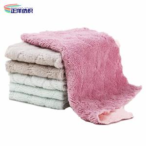 Quality Fluffy Reusable Microfiber Cloths 300GSM 25X25CM Edgeless Kitchen Cleaning Cloth wholesale