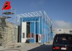 Truck Bus Outside Diesel Burner Heated Paint Booth With Lift Platform