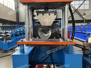 Quality Hydraulic Cutting Gutter Roll Forming Machine Chain Driven wholesale