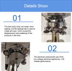 Semi Automatic Aluminum Can Sealer Paper Cans Seaming Machine
