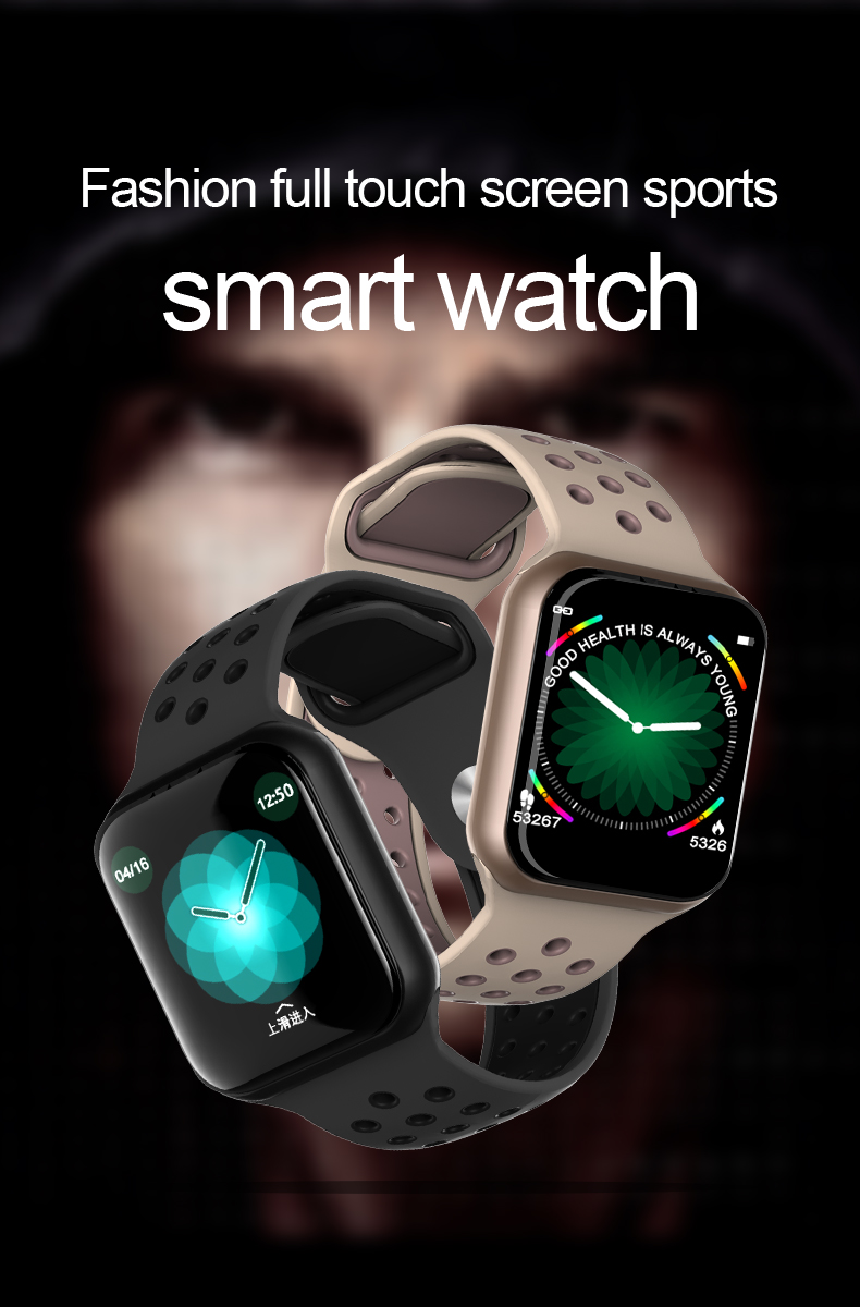 F8 Waterproof Sports Smartwatch Blue Men Women Pink Black Charger Kids Amazfit Gtr Bracelet