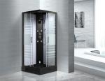 Matt Black Profiles Sliding Glass Door Shower Enclosure Kits For Star-Rated