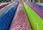 Colorful Party Decoration Glitter Pvc Fabric 0.35mm Thickness For Sewing Bags