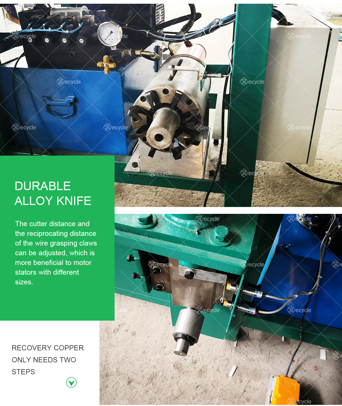 Electric Motor Wrecker Scrap Copper Motor Stator Recycling Machine for Professional