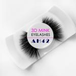 Lightweight Mink Fluffy Lashes , Natural Black Color Luxury 3D Mink Lashes