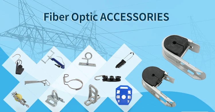 Overhead Cable Hardware ADSS OPGW Fiber J Hook Suspension Clamp with 3KN Max Workload