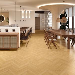 Quality Fishbone Wear-Resistant 600x1200mm Brown And Yellow Wooden Porcelain Tiles For Bedroom wholesale