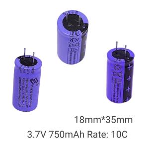 Quality Safety Explosion Proof Battery , HMC1835 750mAh 3.7V Lithium Ion Battery Cells wholesale