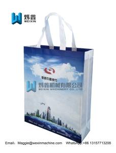 Quality Custom Wholesale Hot Sale Reusable non woven gift bag with logo /white handle2.5*40cm wholesale