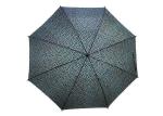 Durability 23 Inch Auto Open Stick Umbrella Fashion Printed Black Frame