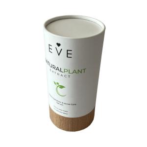 Quality Cylinder 200gsm Cardboard Paper Cans Packaging Box With Rolled Edge wholesale