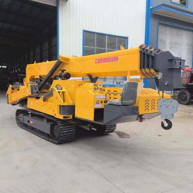 8t Mini Crawler Spider Crane Telescopic Boom Building Materials Shops Mobile Mini Spider Crane for Lifting