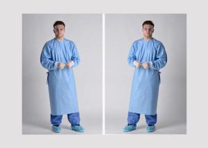Quality SMS Material Disposable Lab Gown , Disposable Medical Scrubs Non Absorbent wholesale