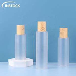 Quality Customized PET Plastic Cosmetic Bottle Round For Nail Polish / Skincare Cosmetics wholesale