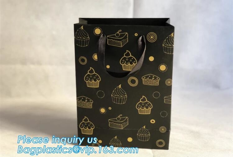 Laudry kraft bags, clothes bags, pack Recycled brown kraft paper bag twisted handles shopping packaging kraft paper bag