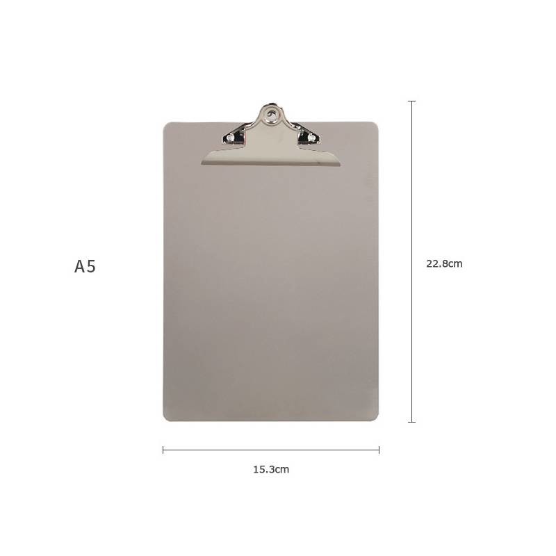 Clear A4 File Plastic Office Clipboards ODM With Metal Clip And Smooth Surface