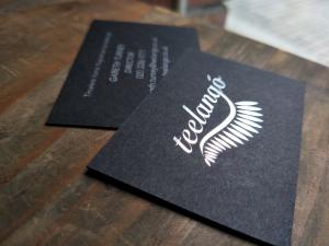 Quality Silver Foil Premium Business Cards , Hot Stamping Name Card Custom Design wholesale