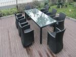 9pcs outdoor rattan dining set