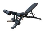 Black Commercial Grade Gym Equipment Multi Functional Adjustable Bench