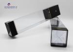 Clear PVC Packaging Boxes Automatic Lock Full Black Printing On Upper / Lower