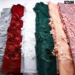 Supoo 3D flowers lace embroidery french lace wedding bridal dress african lace