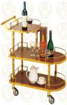 Copper Plated Room Service Equipments , Liquor Trolley 770x400x825mm For Wine