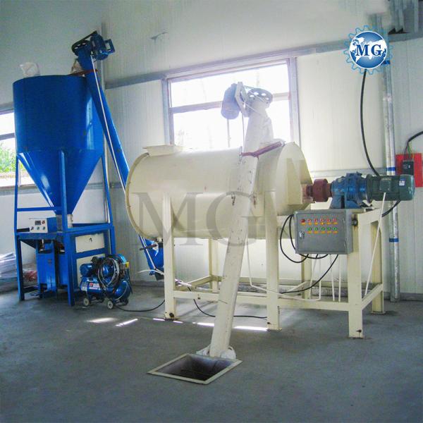 20-25m2 Area Simple Dry Mortar Mixing Plant Wall Putty Gypsum Powder Plaster