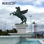 Outdoor metal animal decoration large cast bronze Tianma statue